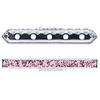 Dreamtime Crystal DC 77730 Rondelle Spacer Bars 5 Hole Light Rose/Silver